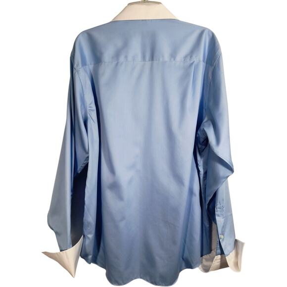 Donald Trump Signature Collection Dress Shirt Men's Sz 17 (36/37) Blue Button Up - Picture 3 of 11